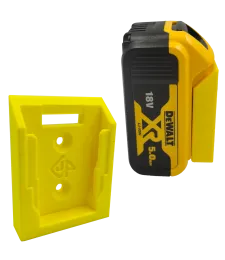 UCHWYT DO DEWALT 18V NA AKUMULATOR BATERIA ŻÓŁTY 