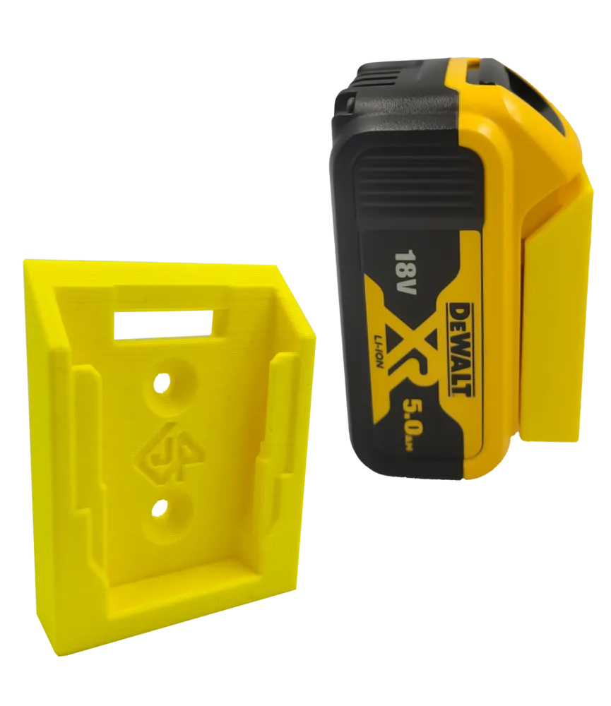 UCHWYT DO DEWALT 18V NA AKUMULATOR BATERIA ŻÓŁTY 
