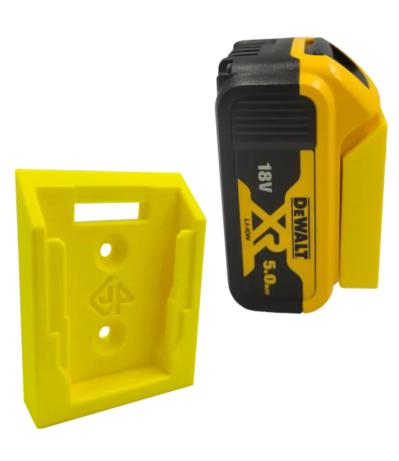 UCHWYT DO DEWALT 18V NA AKUMULATOR BATERIA ŻÓŁTY 