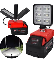 LAMPA DO BATERII MILWAUKEE M18 18V LED HALOGEN ROBOCZY 