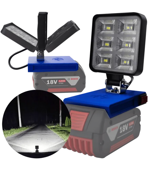 LAMPA DO BATERII BOSCH PRO 18V LED HALOGEN ROBOCZY 