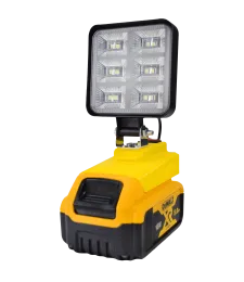 DEWALT 18V HALOGÉNOVÁ PRACOVNÁ BATÉRIOVÁ LAMPA - Żółty