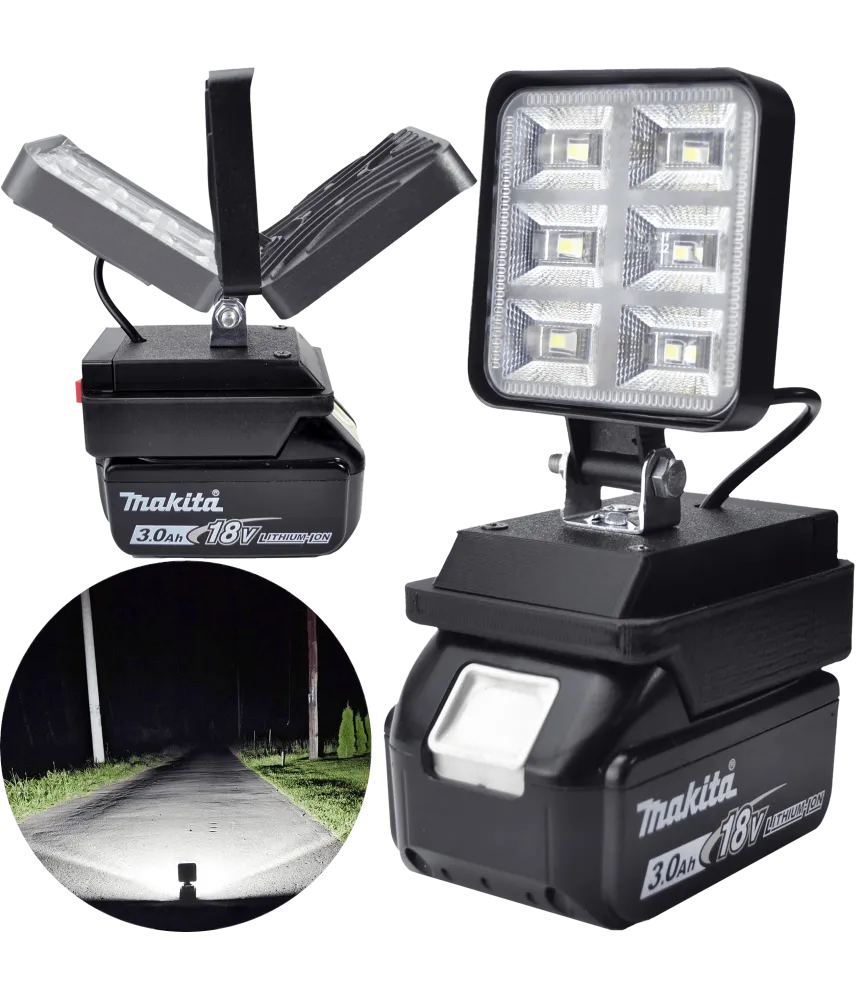 LAMPA DO BATERII MAKITA 18V LED HALOGEN ROBOCZY 