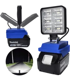 Lampa Do Baterii Makita 18V LED Halogen Roboczy - Niebieski
