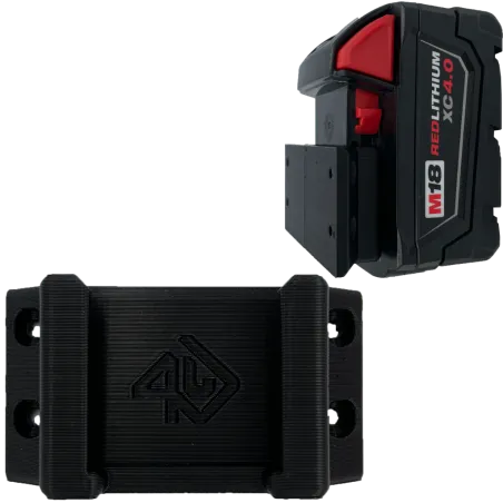 UCHWYT DO MILWAUKEE M18 NA AKUMULATOR BATERIA CZARNY 