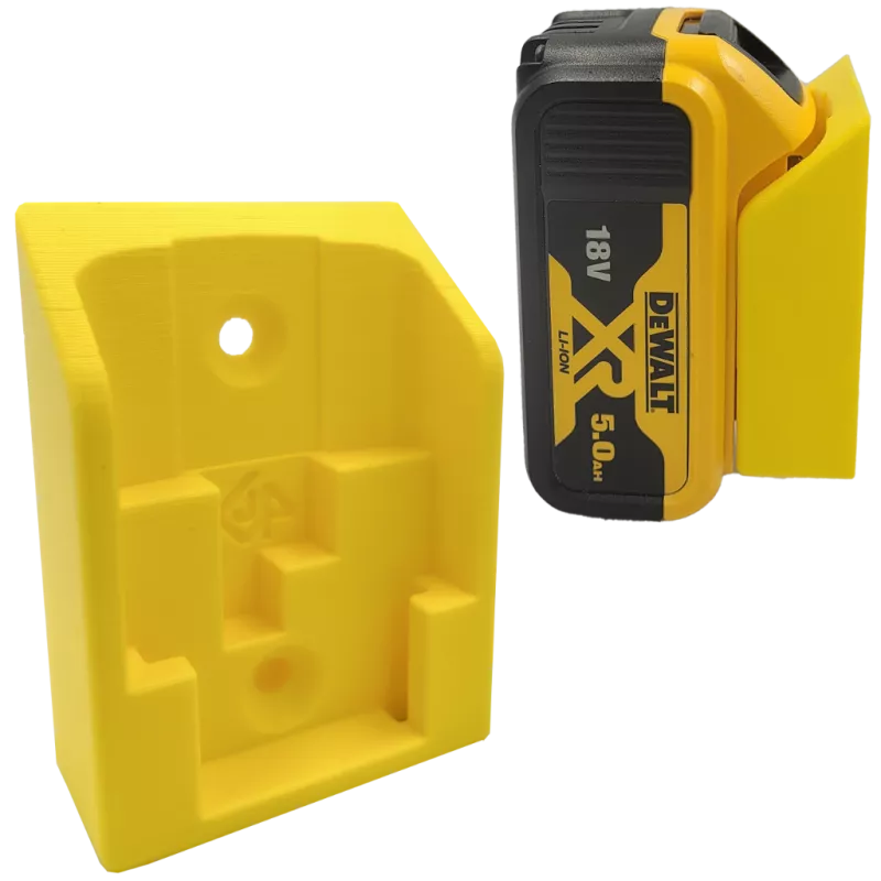 UCHWYT DO DEWALT 18V NA AKUMULATOR BATERIA ŻÓŁTY 