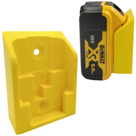 UCHWYT DO DEWALT 18V NA AKUMULATOR BATERIA ŻÓŁTY 