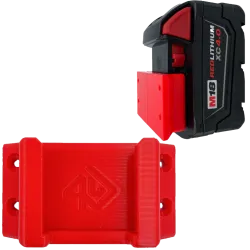 UCHWYT DO MILWAUKEE M18 NA AKUMULATOR BATERIA CZERWONY 