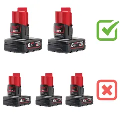 UCHWYT NA 3 BATERIE AKUMULATORY MILWAUKEE M12 