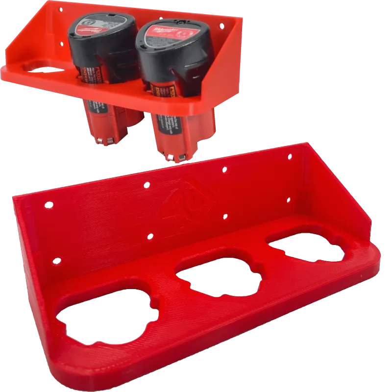 P4U Držiak pre 3 batérie Milwaukee M12