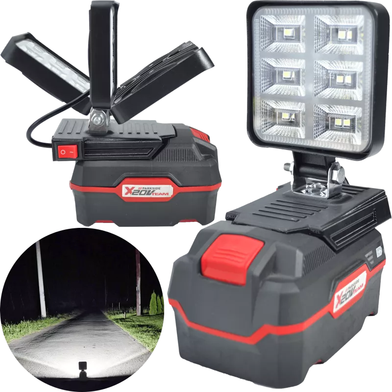 LAMPA DO BATERII PARKSIDE X20V LED HALOGEN ROBOCZY 