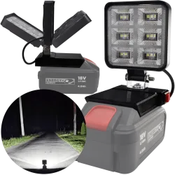 LAMPA DO BATERII GRAPHITE 18V LED HALOGEN ROBOCZY 
