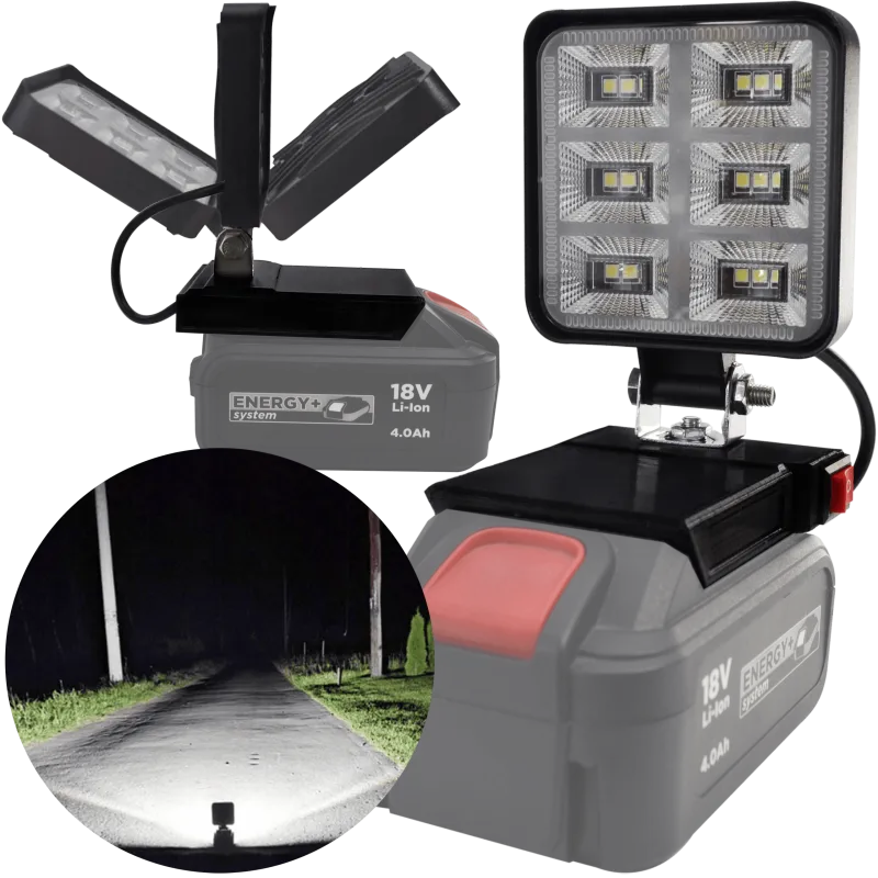 LAMPA DO BATERII GRAPHITE 18V LED HALOGEN ROBOCZY 