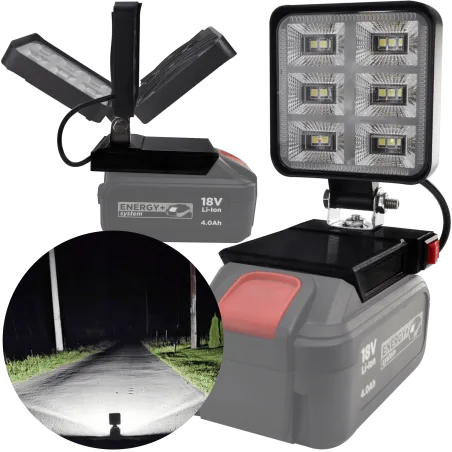 LAMPA DO BATERII GRAPHITE 18V LED HALOGEN ROBOCZY 