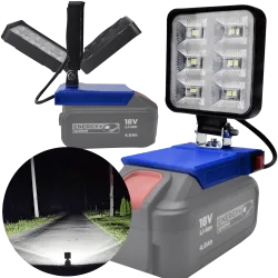 LAMPA DO BATERII GRAPHITE 18V LED HALOGEN ROBOCZY 