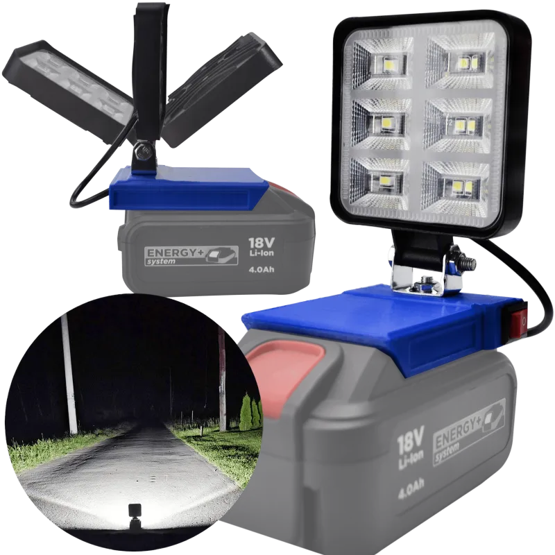 LAMPA DO BATERII GRAPHITE 18V LED HALOGEN ROBOCZY 