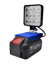 Lampa Do Baterii Graphite 18V LED Halogen Roboczy - Niebieski