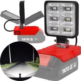 LAMPA DO BATERII YATO 18V LED HALOGEN ROBOCZY 