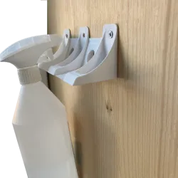 UCHWYT potrójny NA PŁYN DO SZYB BUTELKĘ SPRAY Biały 