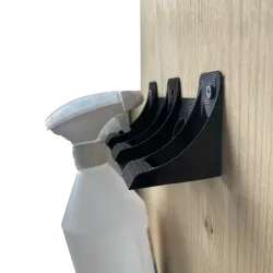 UCHWYT potrójny NA PŁYN DO SZYB BUTELKĘ SPRAY Czarny 