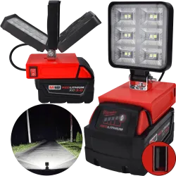 LAMPA DO BATERII MILWAUKEE M18 18V LED HALOGEN ROBOCZY + USB 
