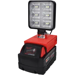 LAMPA DO BATERII MILWAUKEE M18 18V LED HALOGEN ROBOCZY + USB 