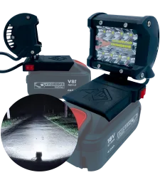 Lampa Do Baterii Graphite 18V LED Halogen Roboczy - Niebieski