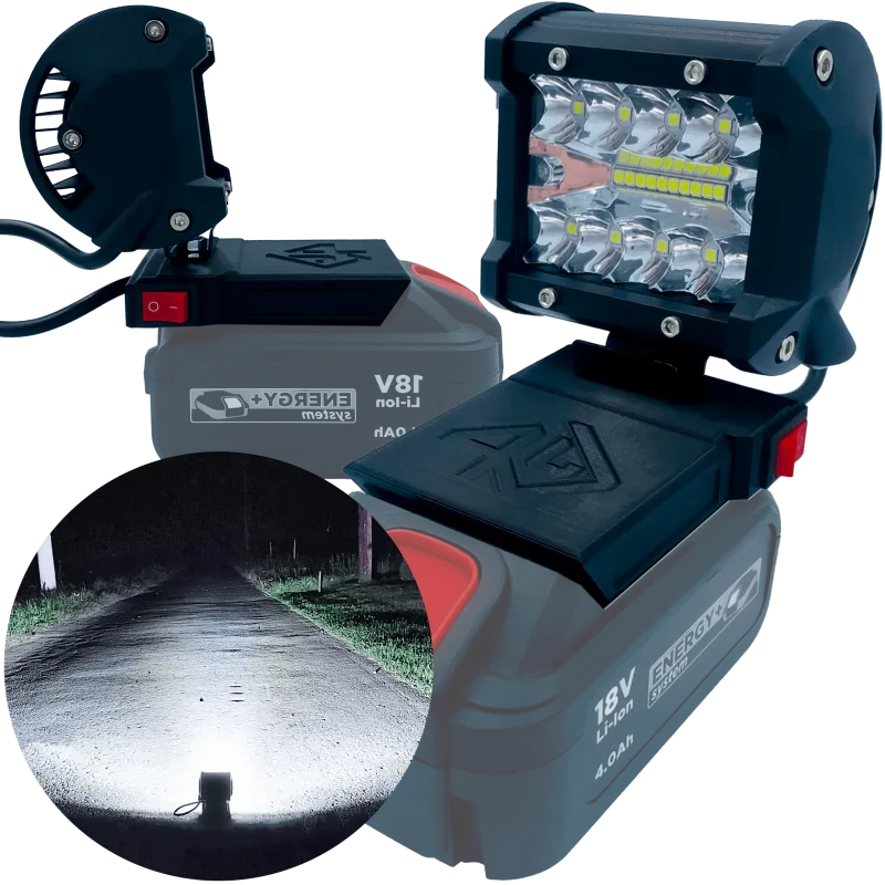 PRACOVNÉ SVETLO PRE GRAFIT 18V HALOGÉNOVÁ LAMPA MAX - Czarny
