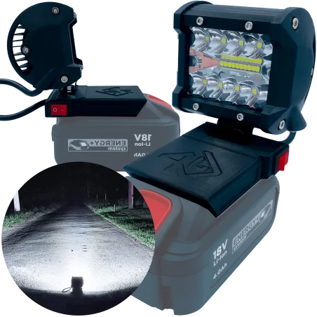 Lampa Robocza Do Graphite 18V Halogen Lampka 18V Max - Czarny