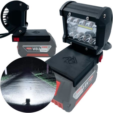 LAMPA ROBOCZA DO BOSCH PRO 18V HALOGEN LAMPKA 18V MAX 
