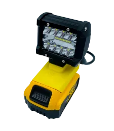 PRACOVNÉ SVETLO PRE HALOGÉNOVÚ LAMPU DEWALT 18V MAX - Żółty