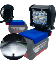 P4U Držiak pre 2 batérie Bosch GBA 12V - Niebieski