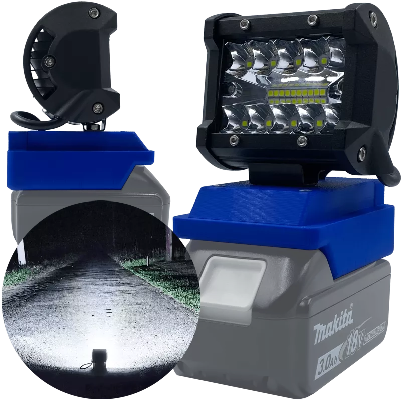 Lampa Robocza Do Makita 18V Halogen Lampka 18V Max - Niebieski
