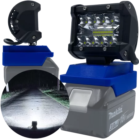 Lampa Robocza Do Makita 18V Halogen Lampka 18V Max - Niebieski Lampa Robocza Do Makita 18V Halogen Lampka 18V Max - Niebieski