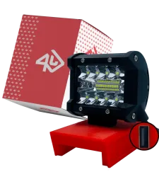 LAMPA DO MILWAUKEE 18V M18 HALOGEN ROBOCZY LED MAX + USB 