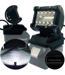 Lampa Robocza Do Makita 18V Halogen Lampka 18V Max - Niebieski