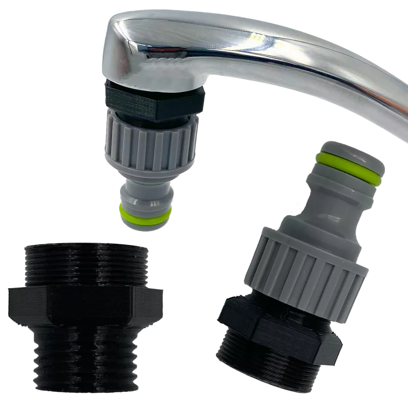 Adapter na kran G1" z redukcją G1/2" 
