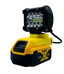 LAMPA PRE DEWALT 18V HALOGÉNOVÉ PRACOVNÉ LED MAX + USB - Żółty