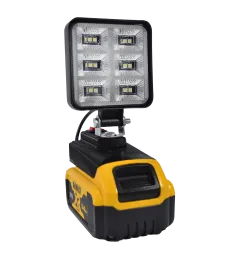 Lampa Do Baterii DeWalt 18V LED Halogen Roboczy + USB - Czarny