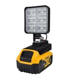 Lampa Do Baterii DeWalt 18V LED Halogen Roboczy + USB - Czarny