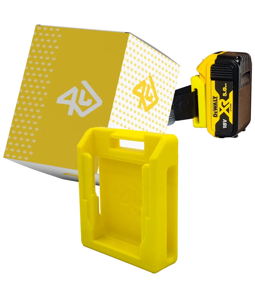 Uchwyt Do Paska Na Baterię Akumulator DeWalt 18V - Żółty
