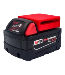 Uchwyt Do Paska Na Baterię Akumulator Milwaukee M18 - Czerwony