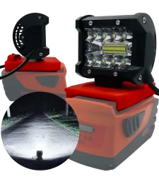 Lampa Do Baterii Hilti B22 LED Halogen Roboczy - Czerwony