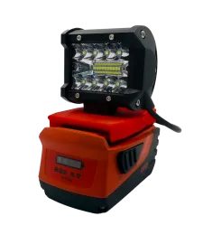 Lampa Robocza Do Hilti B22 Halogen Lampka 18V Max - Czerwony