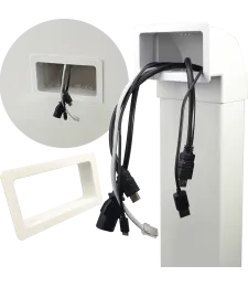 Zaślepka do KANAŁU TELEWIZYJNEGO podtynkowego 110mm x 55mm Biały 