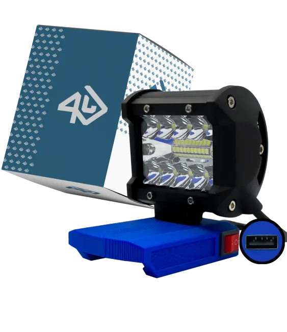LAMPA DO DEDRA 18V SAS+ HALOGEN ROBOCZY LED MAX + USB 