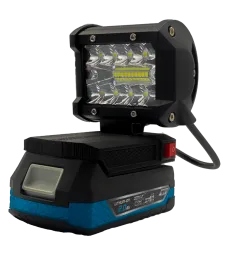 Lampa Do Dedra 18V SAS+ Halogen Roboczy LED Max + USB - Czarny