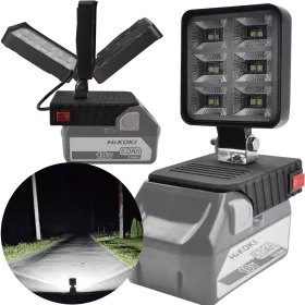 LAMPA DO BATERII HIKOKI HITACHI 18V LED HALOGEN ROBOCZY + USB 