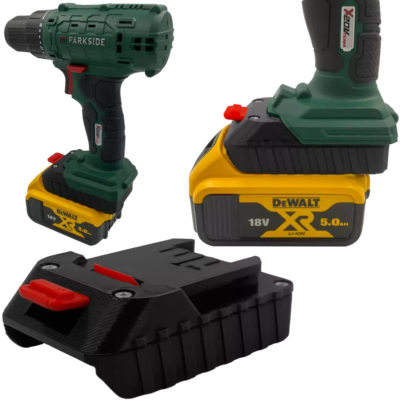 Adapter z baterii Dewalt 18V do elektronarzędzia Parkside 20V 