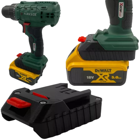 Adapter z baterii Dewalt 18V do elektronarzędzia Parkside 20V 